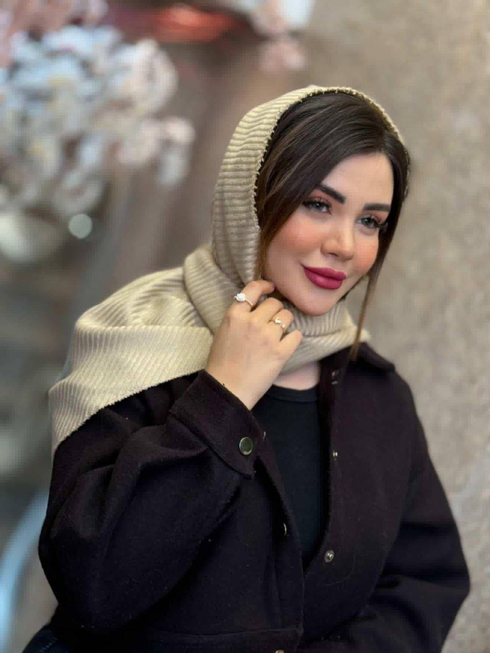 روسری سه گوش موهر راه راه