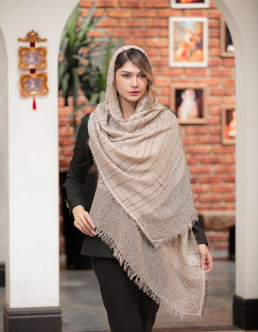 شال کنفی کبریتی پاییزه