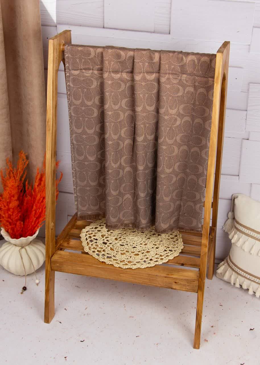 شال کشمیر مارک لمه دار دو رو وارداتی - تصویر 5