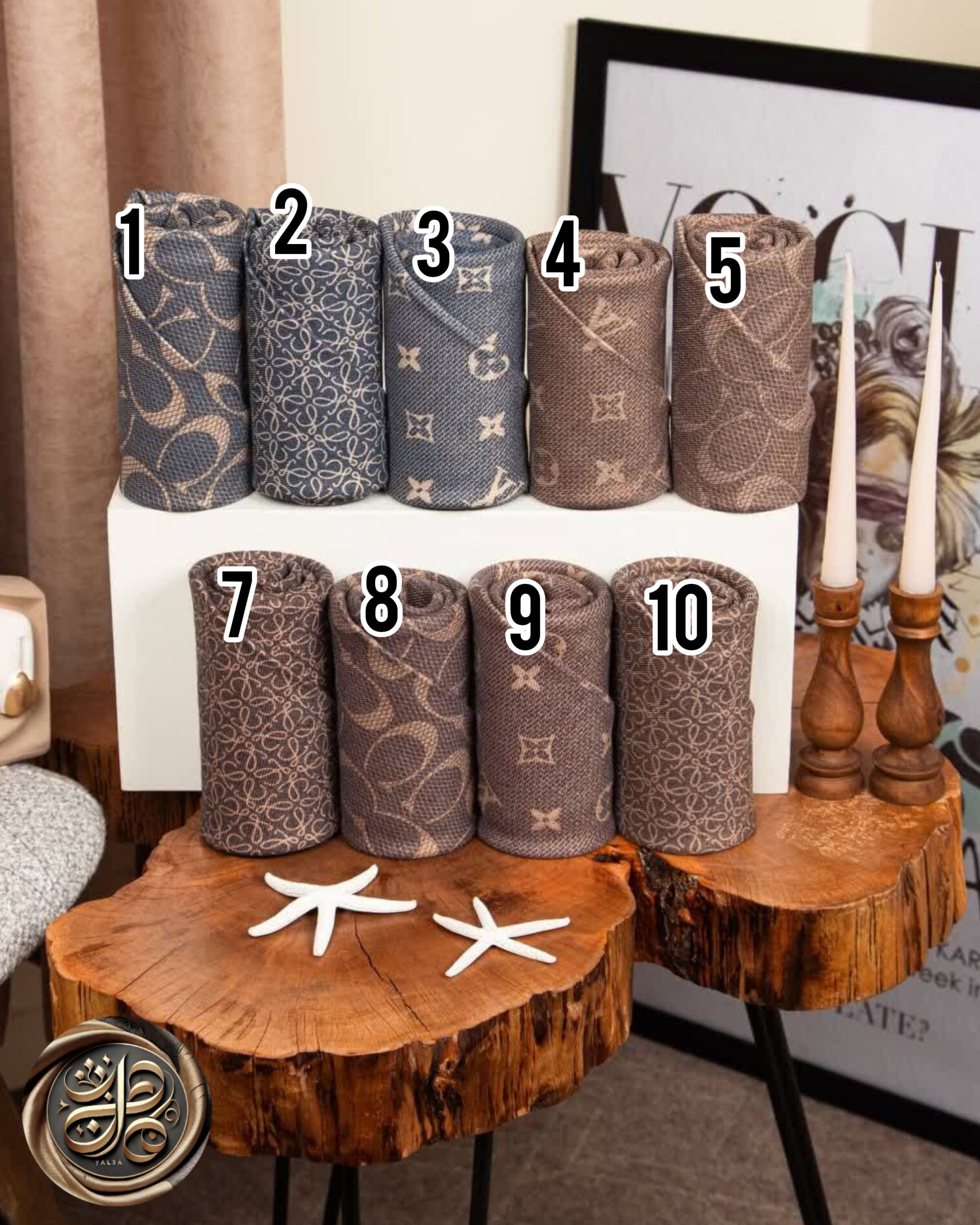 شال کشمیر مارک لمه دار دو رو وارداتی - تصویر 2